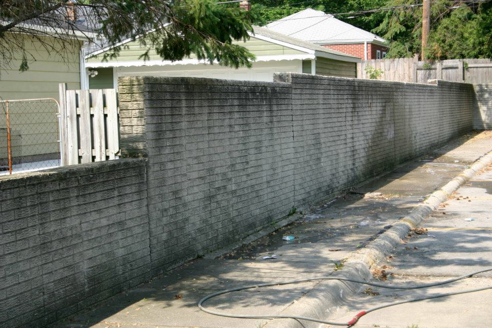 Parking Lot Brick Wall Commercial Parking Lot Wall-United Mobile Power Wash & Pressure Washing Services_Commercial_Southfield Michigan_16.jpg