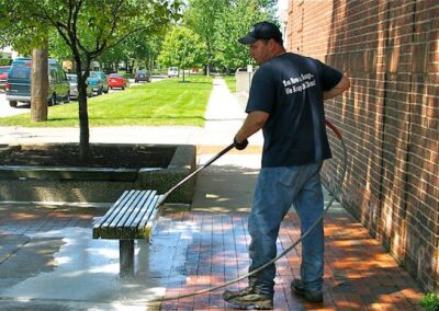 Commerical Sidewalk Actino Shot-2United Mobile Power Wash & Pressure Washing Services_Commercial_Southfield Michigan_97