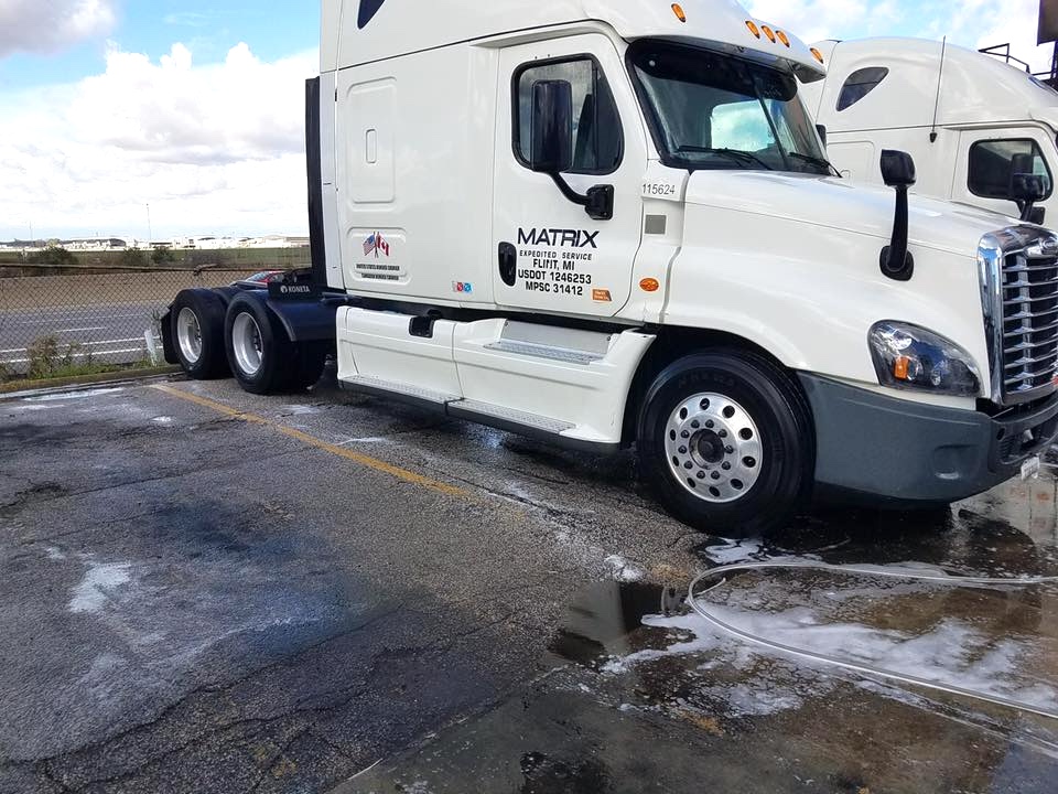 After Semi Truck & Fleet Washing_United Mobile Power Wash & Pressure Washing Services_Commercial_Southfield Michigan